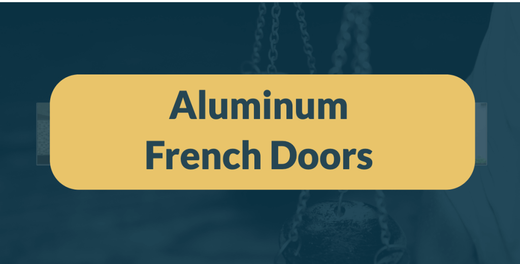 aluminium french doors