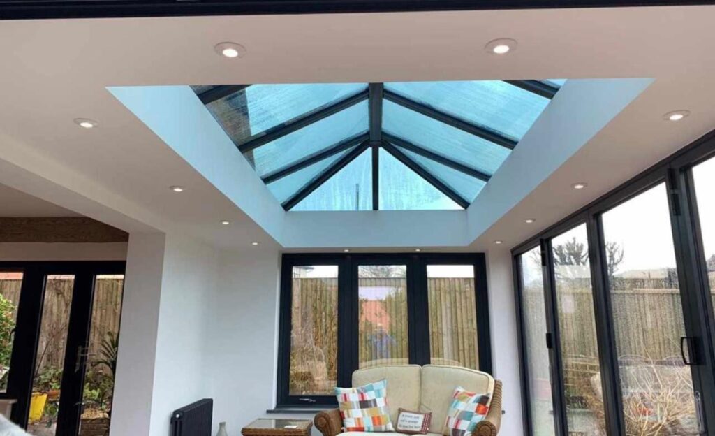 Aluminium roof lantern installed in London by Zeenee Aluminium