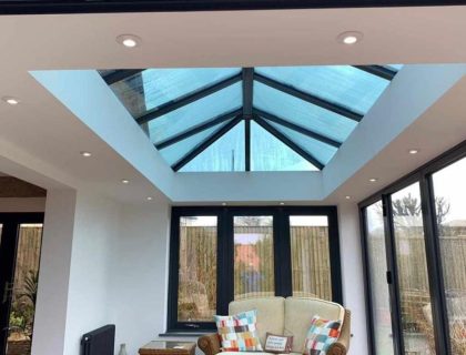 Aluminium roof lantern installed in London by Zeenee Aluminium